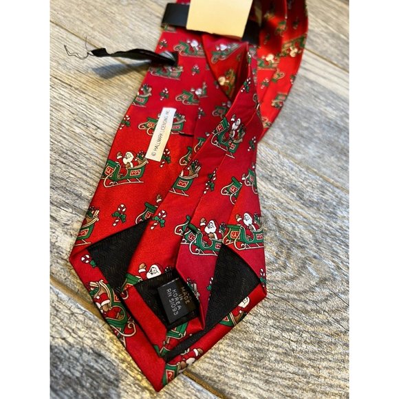 NWT Santa Claus Tie Traditions Hallmark Design Collection 100% Silk Christmas - Picture 5 of 8